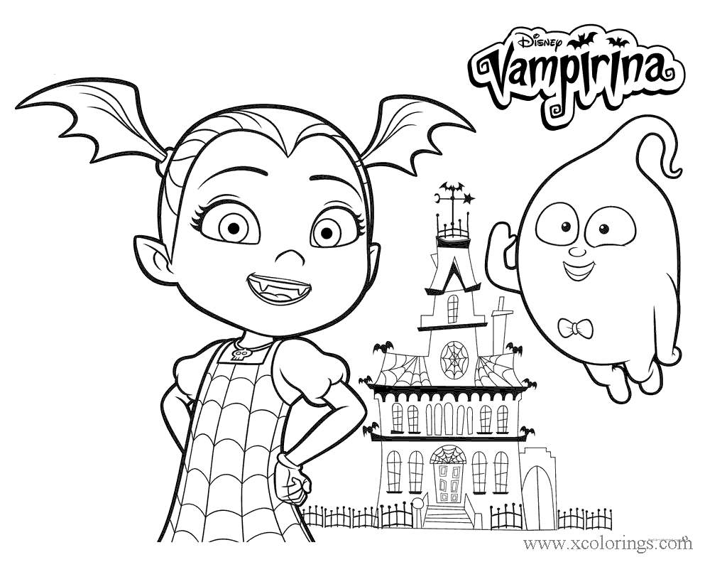 Free Disney Vampirina Coloring Pages printable