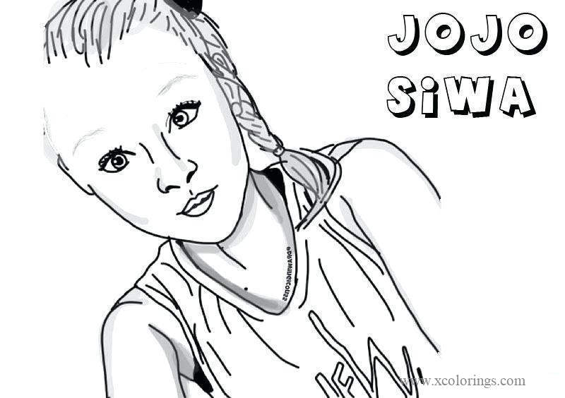 Free Fans Drawing Jojo Siwa Coloring Pages printable