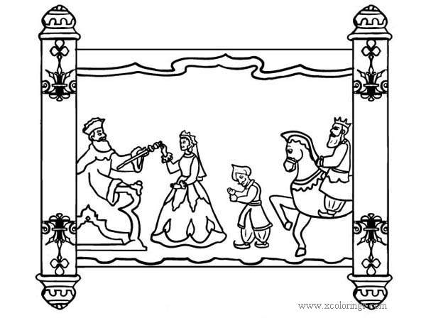 Free Scroll of Purim Coloring Pages printable