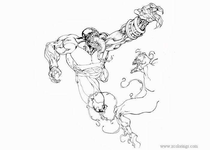 Free Sketch of Carnage Coloring Pages printable