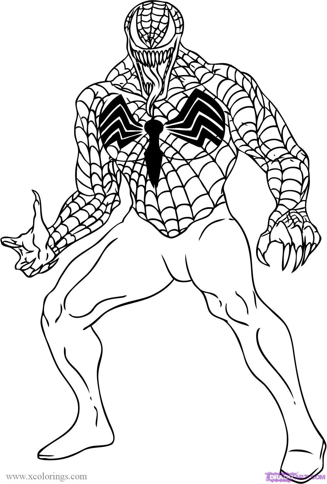 Free Supervillain Carnage Coloring Pages printable