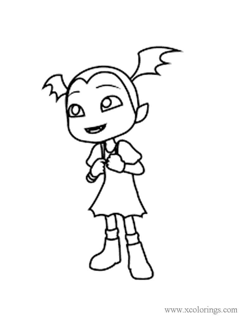 Free Vampirina Outline Coloring Pages printable