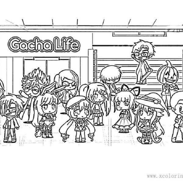 gacha life coloring pages xcoloringscom