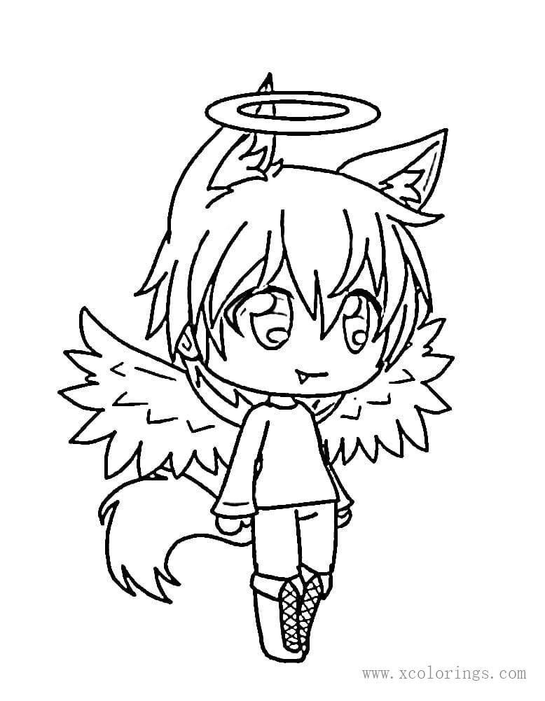 Gacha Life Angel Coloring Pages Xcolorings Com