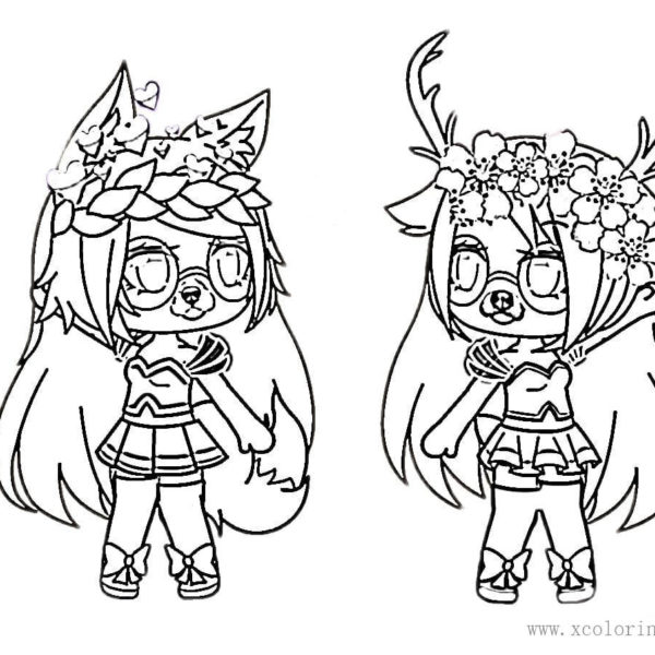 Gacha Pets Coloring Pages