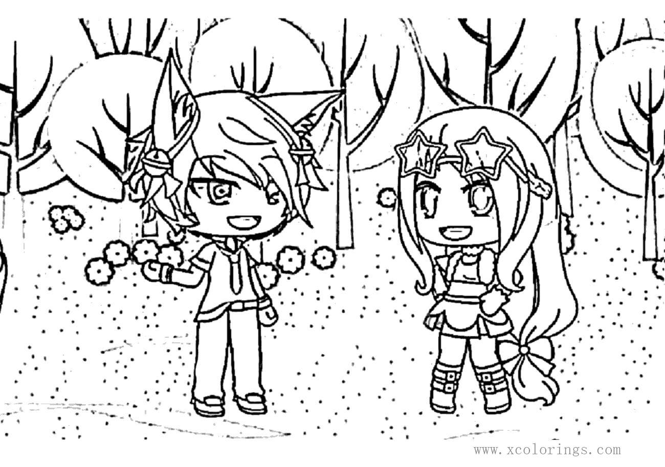 Free Gacha Life Characters Coloring Pages printable