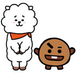 BT21 RJ and SHOOKY