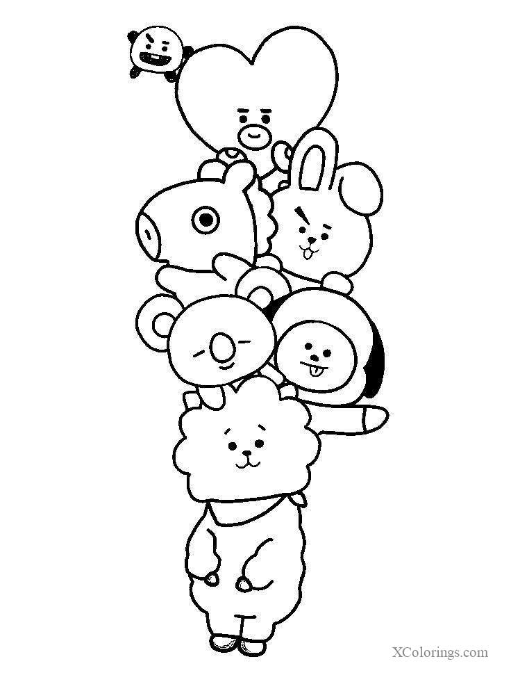 Bt21 Coloring Pages XColorings