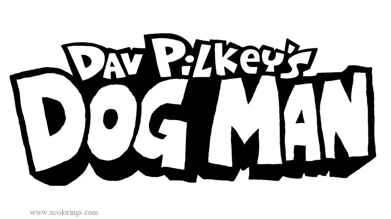 Free Dav Pilkeys Dog Man Logo Coloring Pages printable