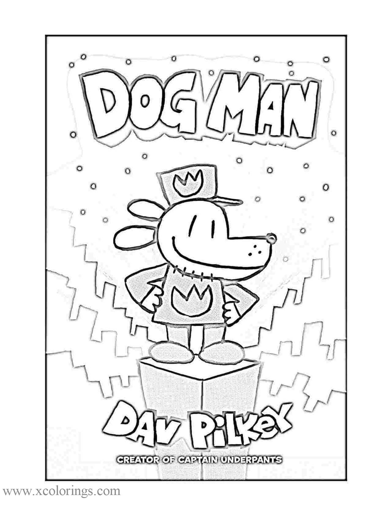 Dog Man Coloring Pages Archives - XColorings