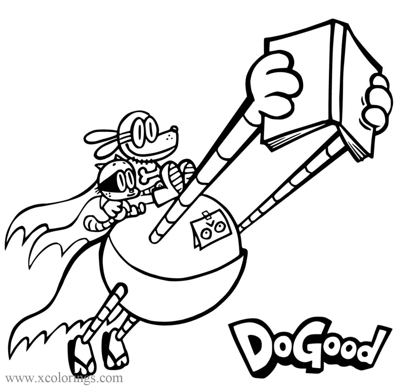 Dog Man Coloring Pages Archives - XColorings