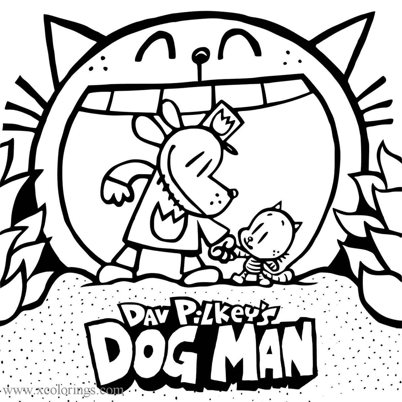 Dog Man Coloring Pages - XColorings.com