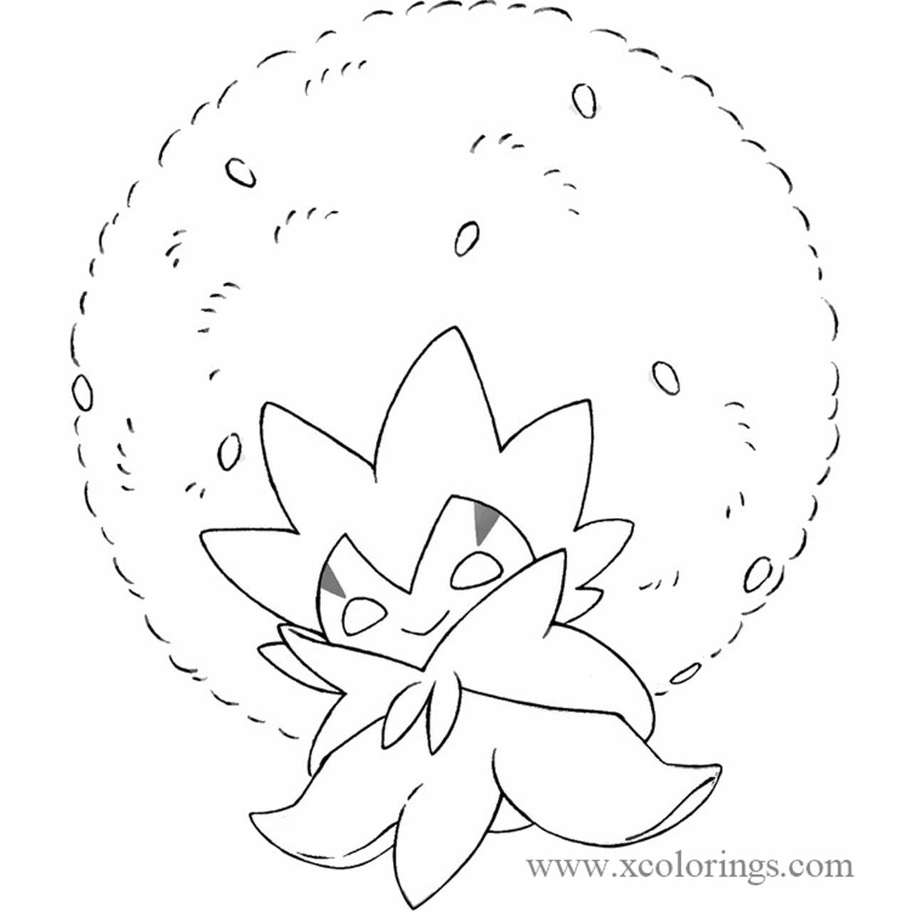 Free Eldegoss from Pokemon Sword and Shield Coloring Pages printable
