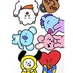 KPOP BT21 Characters