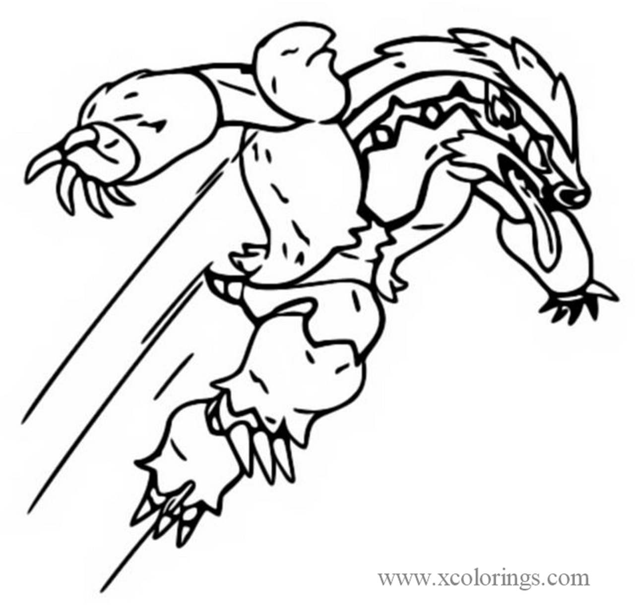 Free Obstagoon from Pokemon Sword and Shield Coloring Pages printable