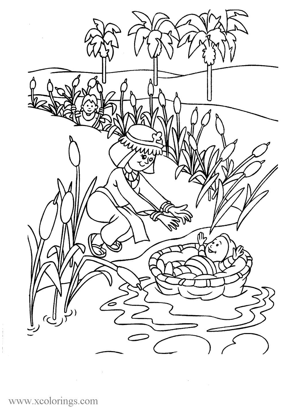 Free Passover Moses Coloring Pages printable