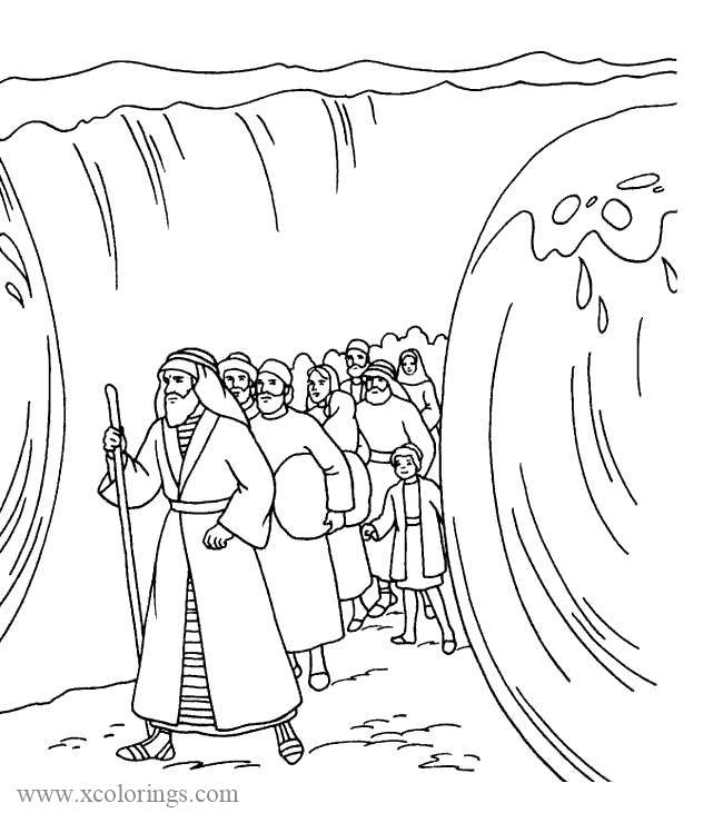 Free Passover Moses Exodus Coloring Pages printable