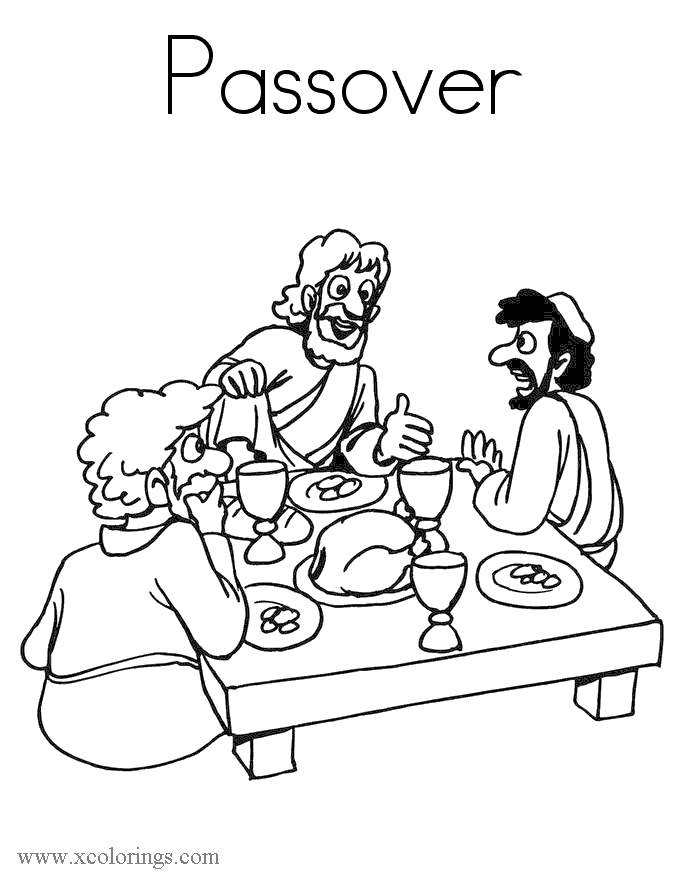 Free People and Passover Seder Coloring Pages printable