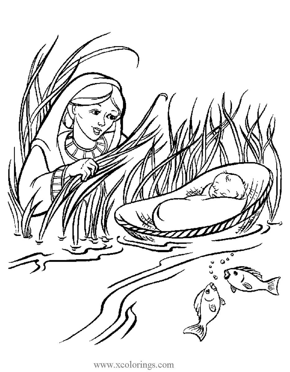 Free Pesach Moses Coloring Pages printable