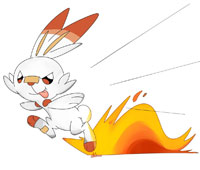Pokemon Scorbunny coloring pages
