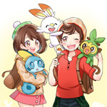 Pokemon Sword And Shield Grookey Scorbunny Sobble Wit Trainers