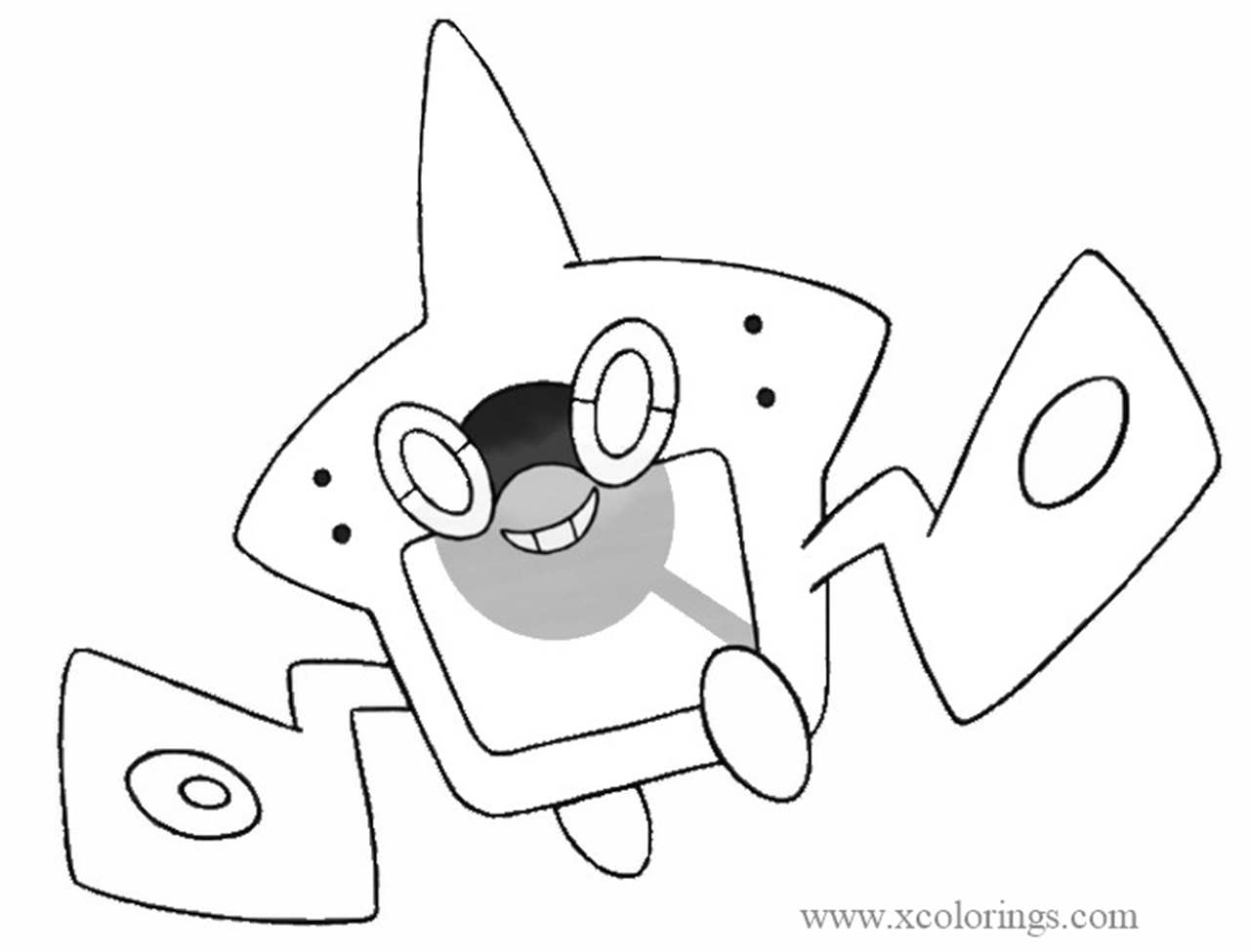 Free Rotom Pokedex from Pokemon Sword and Shield Coloring Pages printable