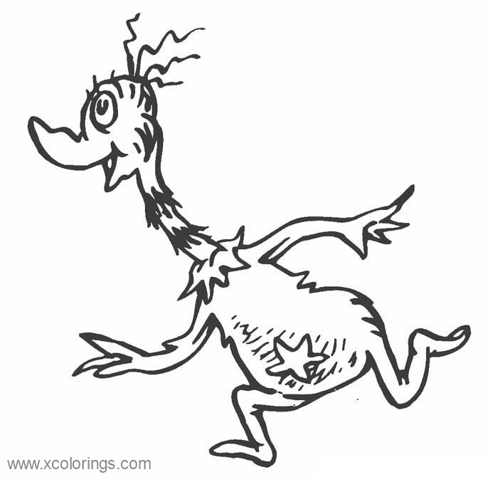 Free Running Sneetches Coloring Pages printable