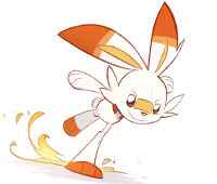 Scorbunny from Pokemon coloring pages