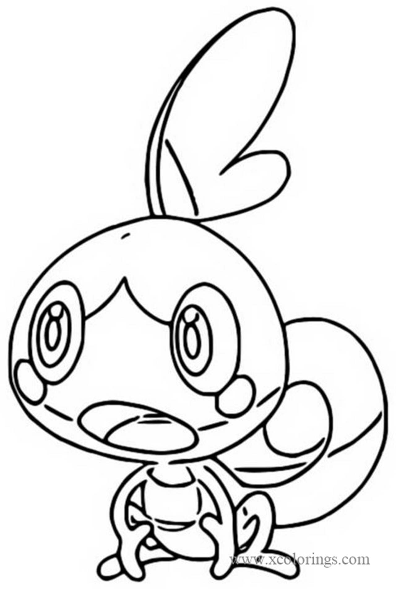 Free Sobble from Pokemon Sword and Shield Coloring Pages printable