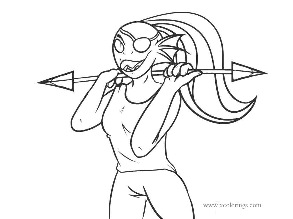 Free Undertale Coloring Pages Undyne printable