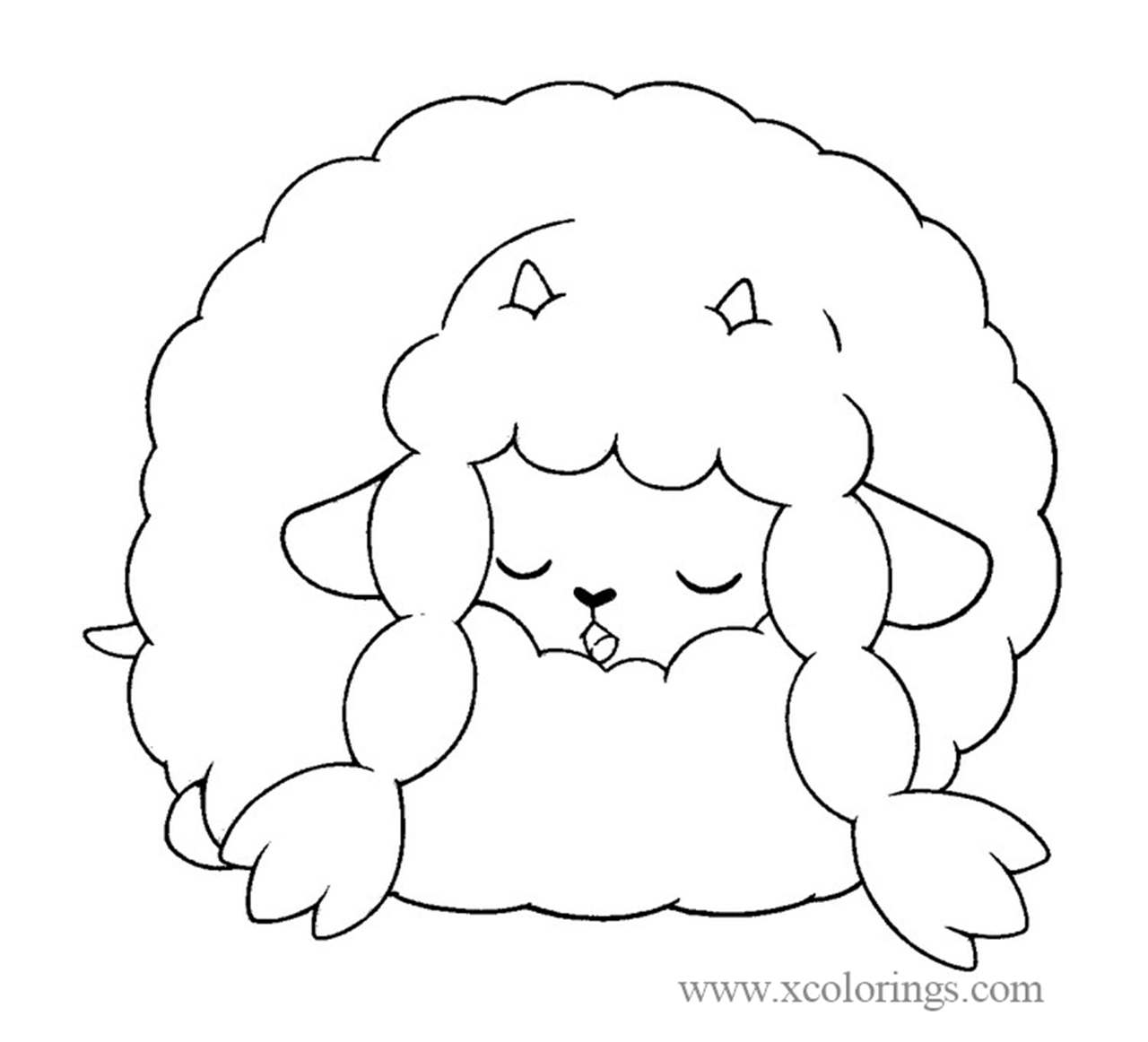Free Wooloo from Pokemon Sword and Shield Coloring Pages printable
