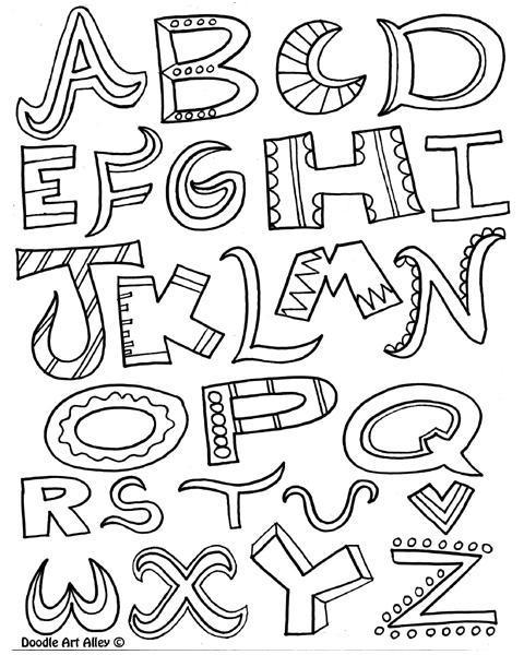 Alphabet Coloring Pages for Toddlers - XColorings.com