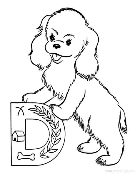 Free Alphabet D Coloring Pages printable