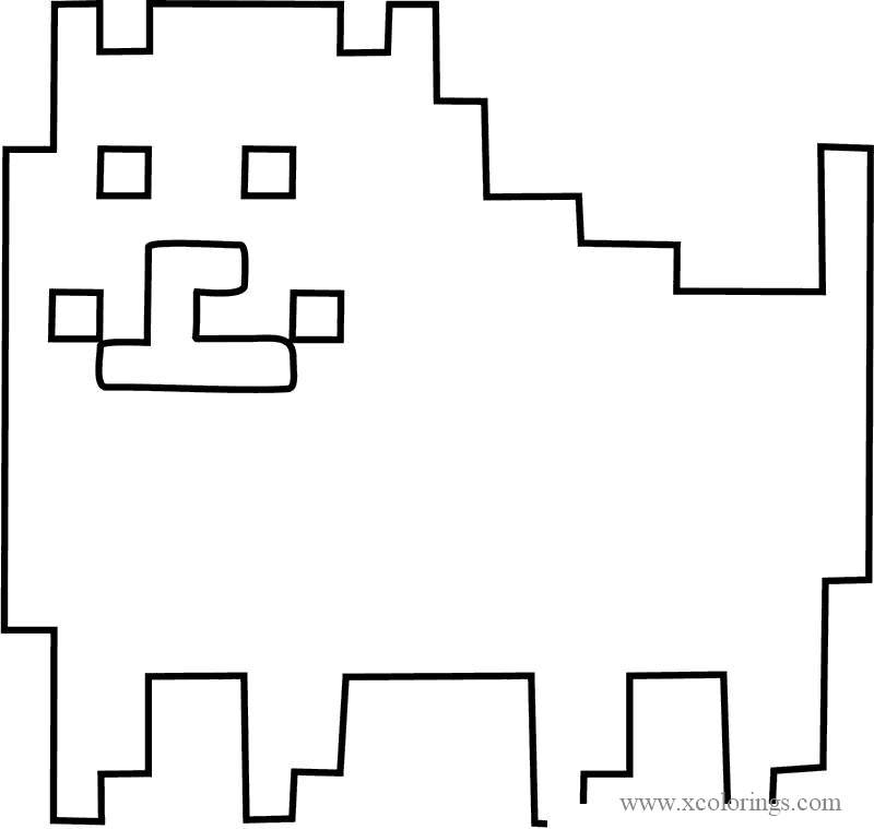 Free Annoying Dog From Undertale Coloring Pages printable