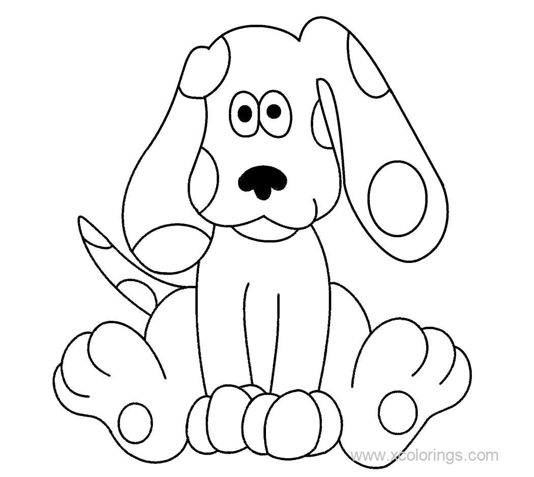 Free Blue Dog Blues Clues Coloring Pages printable