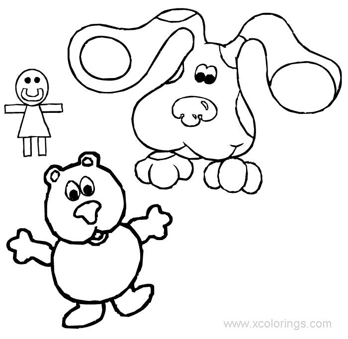 Free Blues Clues Baby Bear Coloring Pages printable