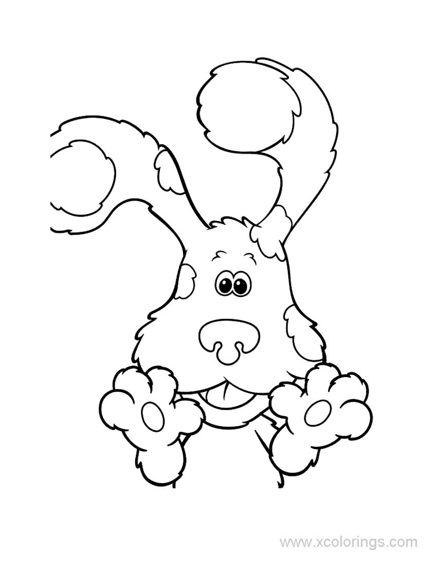 Free Blues Clues Blue Puppy Coloring Pages printable
