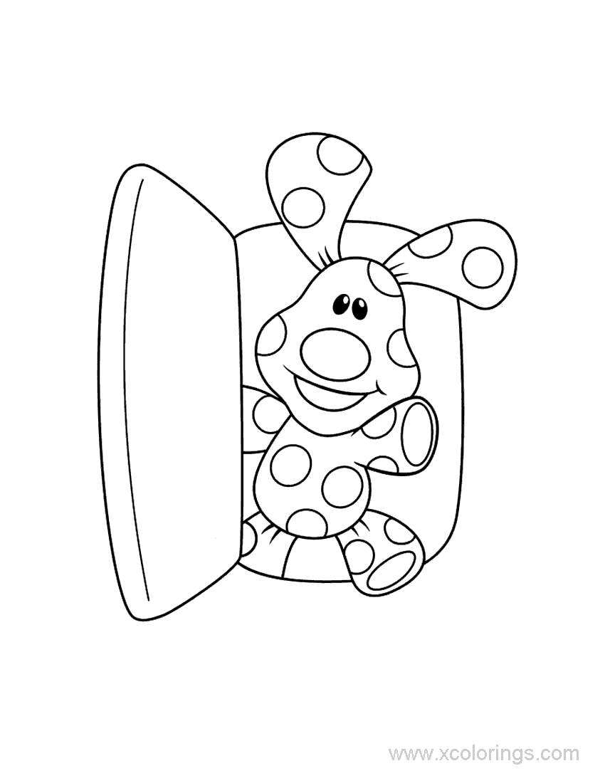 Free Blues Clues Coloring Pages Blue Open The Door printable