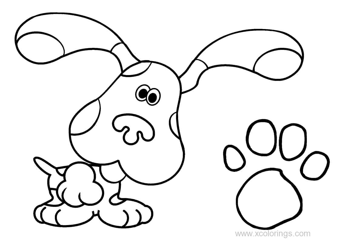 Free Blues Clues Dog Coloring Pages printable