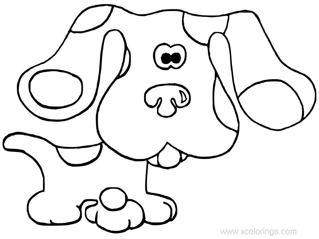 Free Blues Clues Linear Coloring Pages printable