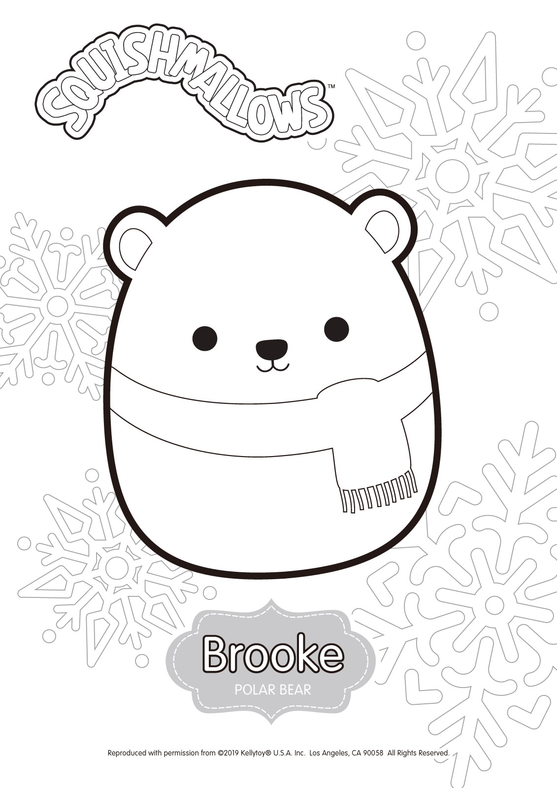 Brooke From Squishmallows Coloring Pages XColorings
