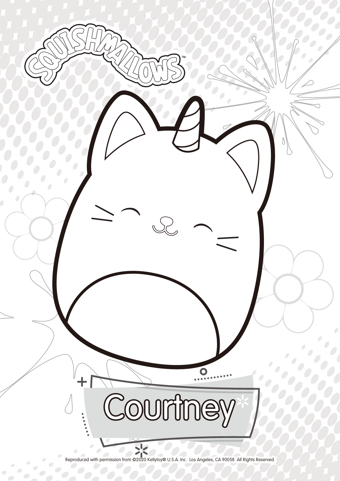 COURTNEY CS From Squishmallows Coloring Pages XColorings