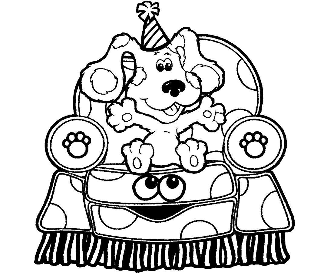 Free Cartoon Blues Clues Coloring Pages printable