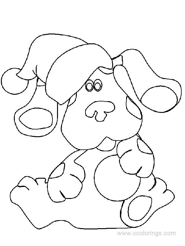 Free Christmas Blues Clues Coloring Pages printable