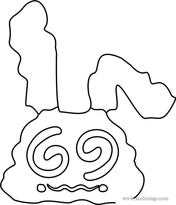 Free Crazy Bun From Undertale Coloring Pages printable