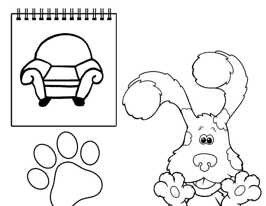 Free Cute Puppy from Blues Clues Coloring Pages printable