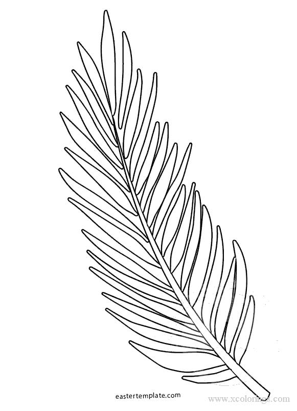 Free Easter Palm Leaves Coloring Pages printable