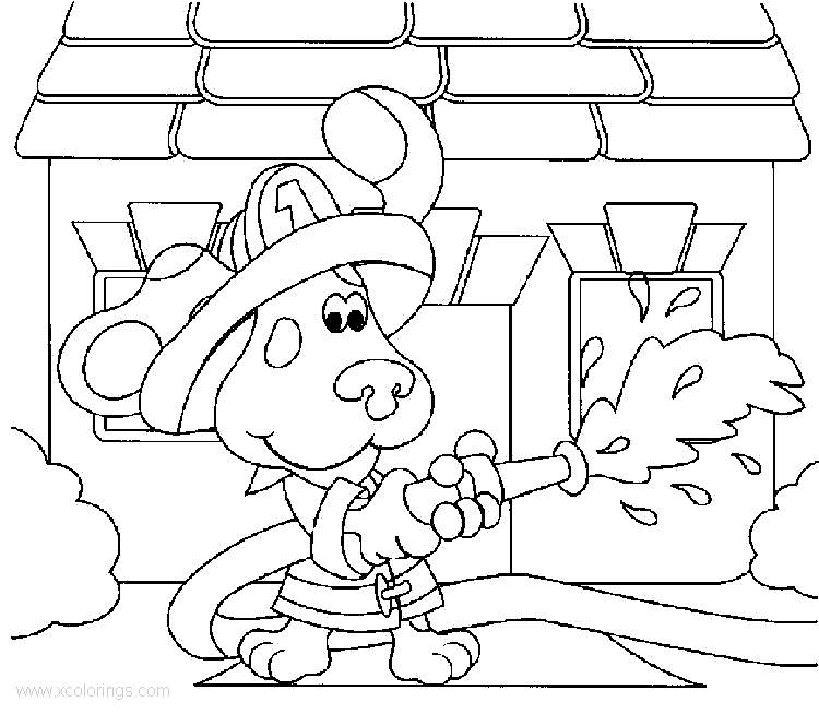 Free Fireman Puppy from Blues Clues Coloring Pages printable