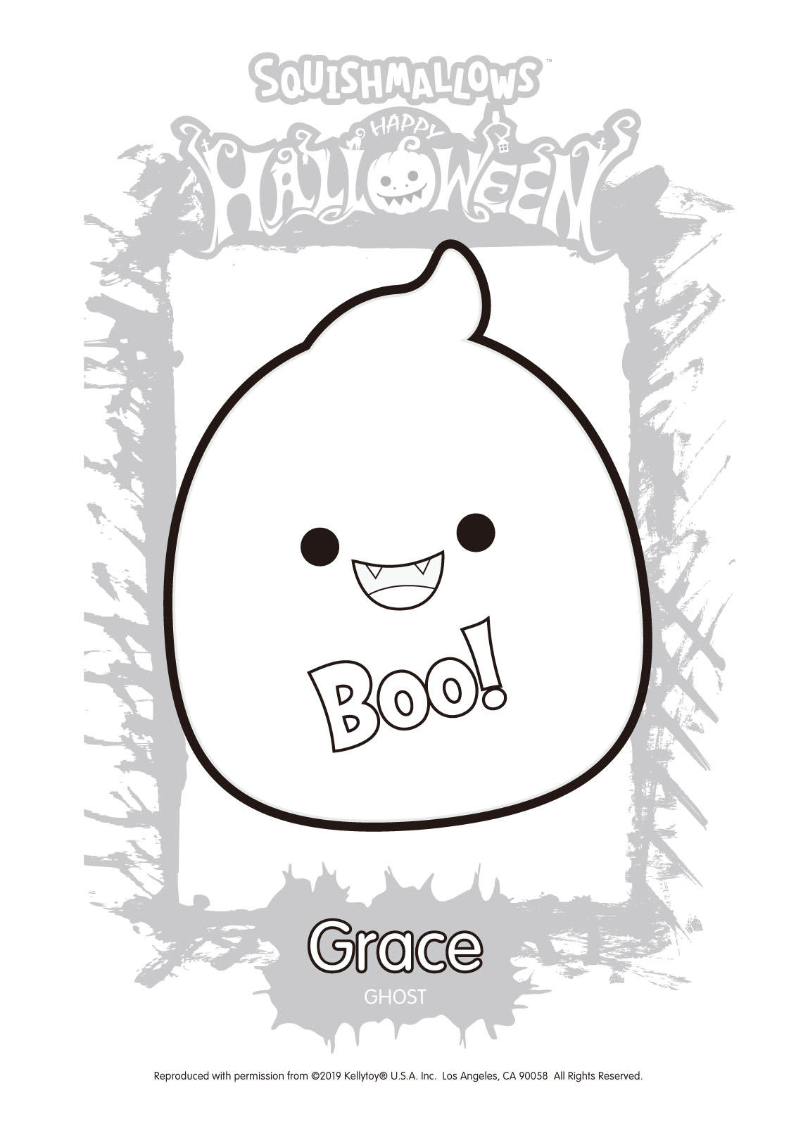 Halloween Squishmallows Coloring Pages