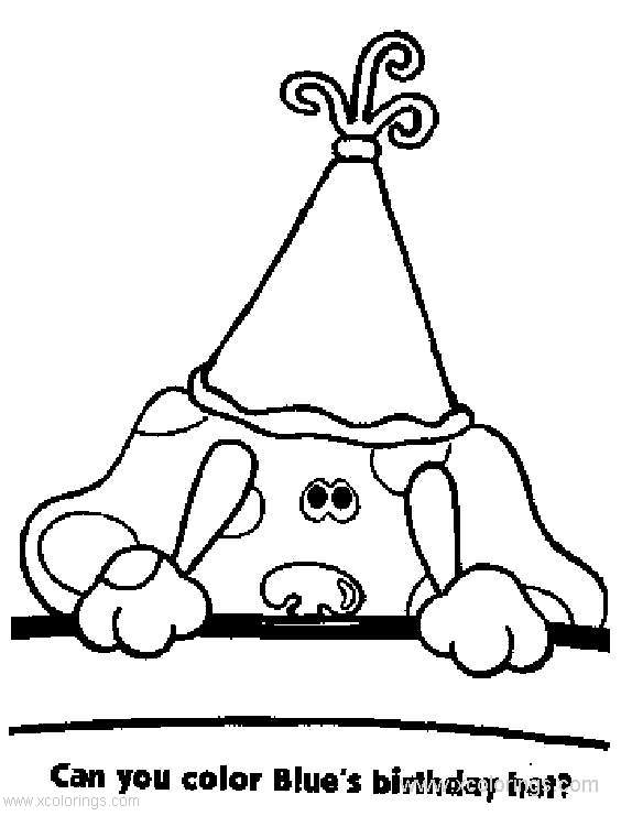 Free Happy Birthday from Blues Clues Coloring Pages printable